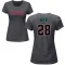 Women's Seth Beer Name & Number T-Shirt - Charcoal