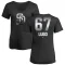 Women's Seth Lugo Midnight Mascot V-Neck T-Shirt - Black