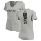 Women's Shaquan Davis Backer V-Neck T-Shirt - Ash