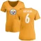 Women's Shaun Suisham Name & Number Slim Fit T-Shirt - Gold