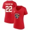 Women's Shawn Thornton 2023 Stanley Cup Final Name & Number V-Neck T-Shirt - Red