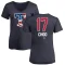 Women's Shin-Soo Choo Name and Number Banner Wave V-Neck T-Shirt - Navy