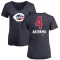 Women's Shogo Akiyama Name and Number Banner Wave V-Neck T-Shirt - Navy