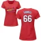 Women's Sidney Thomas Name & Number T-Shirt - Red