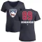 Women's Skyler Brind'Amour Name and Number Banner Wave V-Neck T-Shirt - Navy