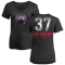 Women's Stephen Strasburg Midnight Mascot V-Neck T-Shirt - Black