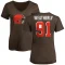 Women's Stephen Weatherly Name & Number Slim Fit T-Shirt - Brown