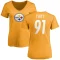 Women's Stephon Tuitt Name & Number Slim Fit T-Shirt - Gold