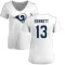 Women's Stetson Bennett Name & Number Slim Fit T-Shirt - White