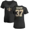 Women's Steve Gleason Name & Number Slim Fit T-Shirt - Black