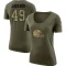 Women's Storey Jackson Legend Salute to Service Scoop Neck T-Shirt - Olive