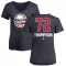 Women's Tage Thompson Name and Number Banner Wave V-Neck T-Shirt - Navy