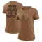 Women's Tarik Cohen Legend 2023 Salute To Service Performance T-Shirt - Brown