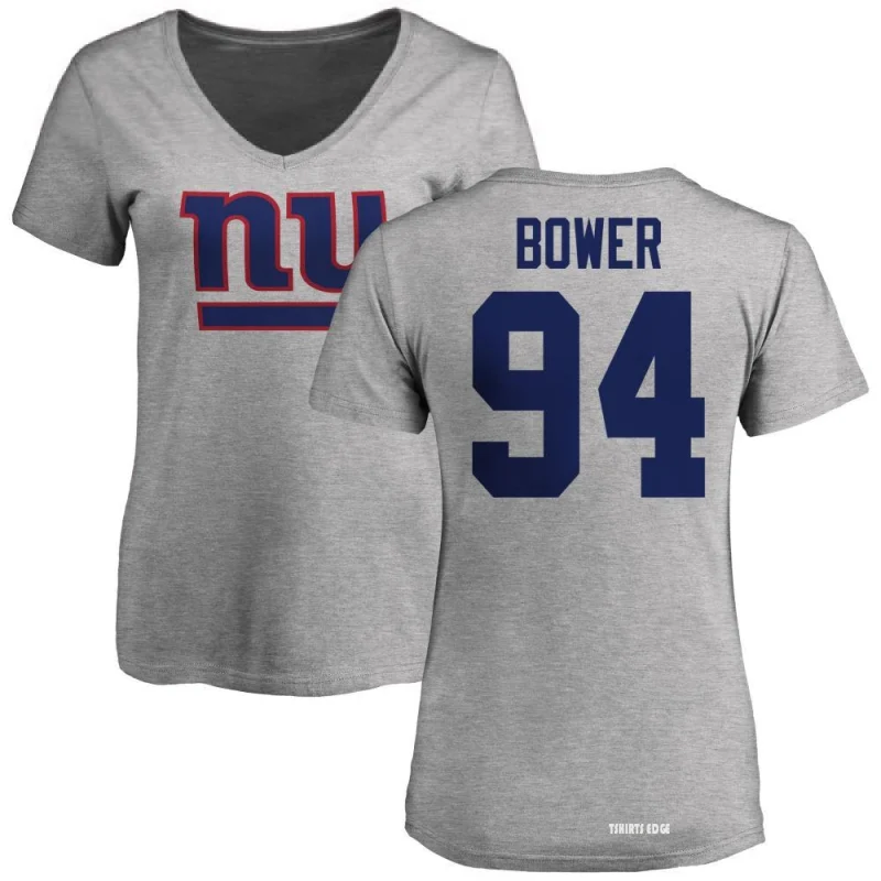 Tashawn Bower Name & Number T-Shirt - Ash - Tshirtsedge