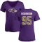 Women's Tavius Robinson Name & Number Slim Fit T-Shirt - Purple