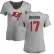 Women's Taye Barber Name & Number Slim Fit T-Shirt - Ash