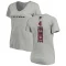 Women's Taylor Heinicke Backer V-Neck T-Shirt - Ash