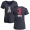 Women's Taylor Ward Name and Number Banner Wave V-Neck T-Shirt - Navy