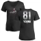 Women's Taylor Young Midnight Mascot V-Neck T-Shirt - Black