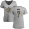 Women's Taysom Hill Name & Number Slim Fit T-Shirt - Ash