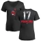 Women's Terry Francona Midnight Mascot V-Neck T-Shirt - Black