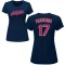 Women's Terry Francona Name & Number T-Shirt - Navy