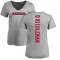 Women's Tevin Coleman Backer V-Neck T-Shirt - Ash