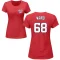 Women's Thaddeus Ward Name & Number T-Shirt - Red