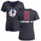 Women's Tim Hardaway Jr. Name and Number Banner Wave V-Neck T-Shirt - Navy