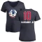 Women's Tim Hardaway Jr. Name and Number Banner Wave V-Neck T-Shirt - Navy