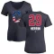 Women's Tim Herrin Name and Number Banner Wave V-Neck T-Shirt - Navy