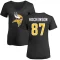 Women's T.J. Hockenson Name & Number Slim Fit T-Shirt - Black