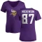 Women's T.J. Hockenson Name & Number Slim Fit T-Shirt - Purple