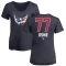 Women's T.J. Oshie Name and Number Banner Wave V-Neck T-Shirt - Navy