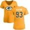 Women's T.J. Slaton Name & Number Slim Fit T-Shirt - Gold