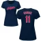 Women's Toby Harrah Name & Number T-Shirt - Navy