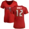 Women's Tom Brady Name & Number Slim Fit T-Shirt - Red