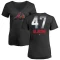 Women's Tom Glavine Midnight Mascot V-Neck T-Shirt - Black