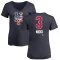 Women's Tomas Nido Name and Number Banner Wave V-Neck T-Shirt - Navy