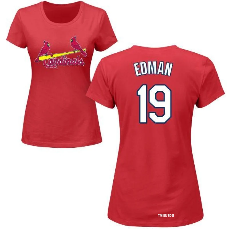 Women's Tommy Edman Name & Number T-Shirt - Red