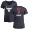 Women's Toni Kukoc Name and Number Banner Wave V-Neck T-Shirt - Navy