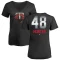 Women's Torii Hunter Midnight Mascot V-Neck T-Shirt - Black