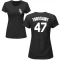 Women's Touki Toussaint Name & Number T-Shirt - Black