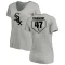 Women's Touki Toussaint RBI Slim Fit V-Neck T-Shirt - Heathered Gray