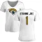 Women's Travis Etienne Jr. Name & Number Slim Fit T-Shirt - White