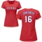 Women's Travis Jankowski Name & Number T-Shirt - Red