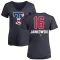 Women's Travis Jankowski Name and Number Banner Wave V-Neck T-Shirt - Navy