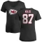 Women's Travis Kelce Name & Number Slim Fit T-Shirt - Black