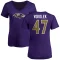 Women's Travis Vokolek Name & Number V-Neck T-Shirt - Purple