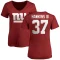 Women's Tre Hawkins III Name & Number Slim Fit T-Shirt - Red